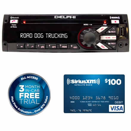 (image for) Heavy-Duty AM/FM/MP3/WB CD Player with USB, SiriusXM, Bluetooth