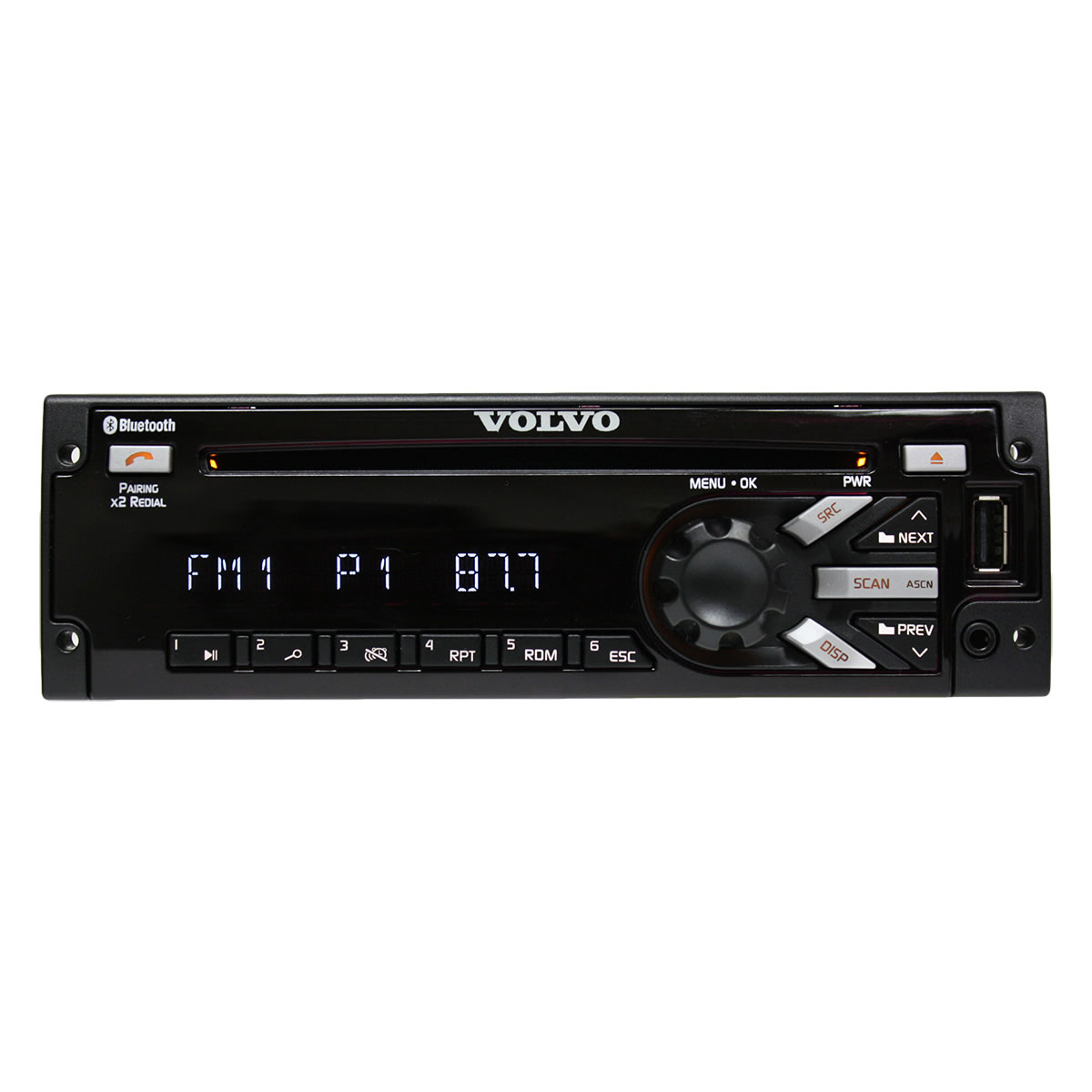 (image for) VOLVO Heavy Duty AM/FM/MP3/WMA/WB CD Player Front USB and Bluetooth