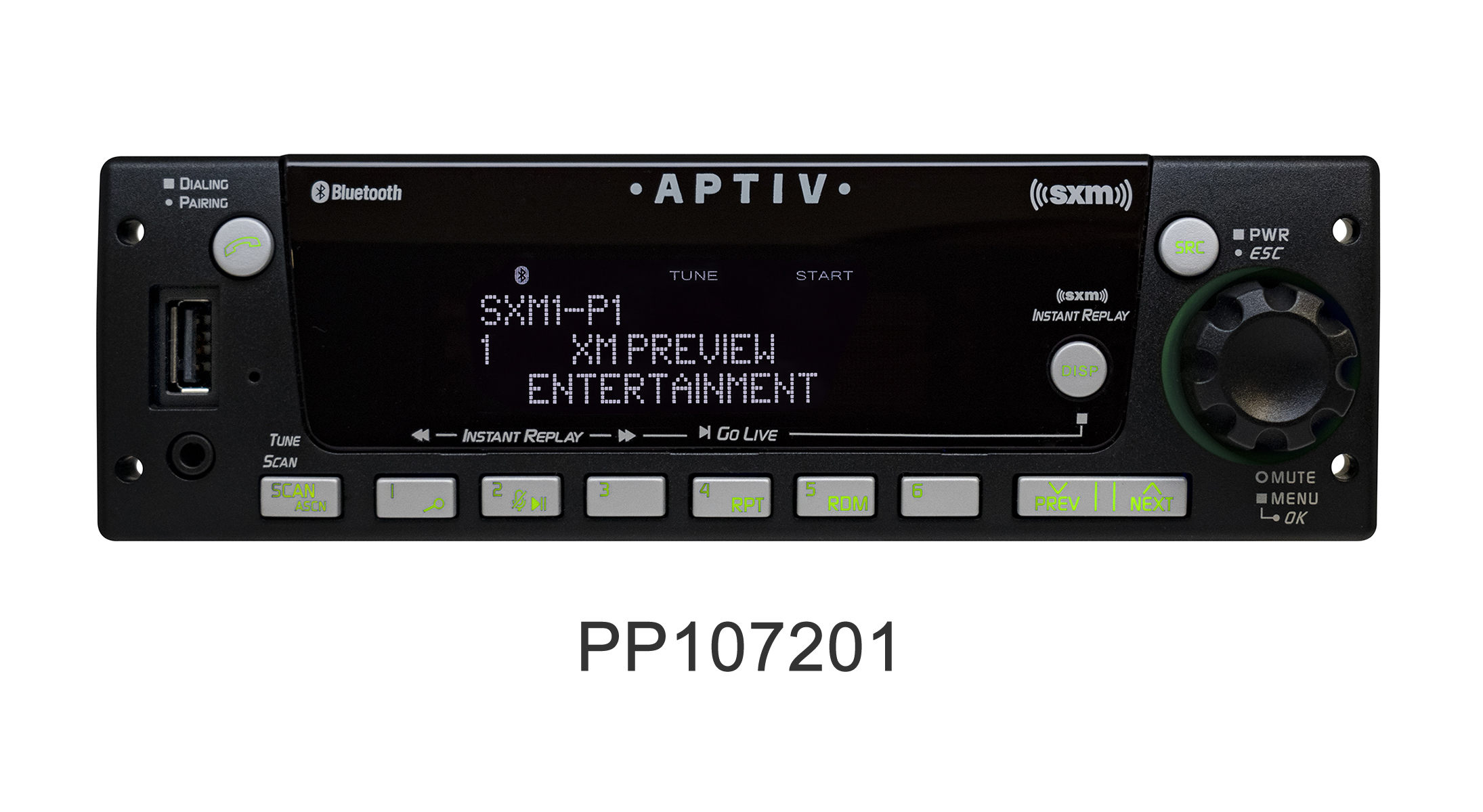 (image for) Heavy Duty AM/FM/WB with Bluetooth, SiriusXM Tuner, Front USB and 3.5mm Inputs