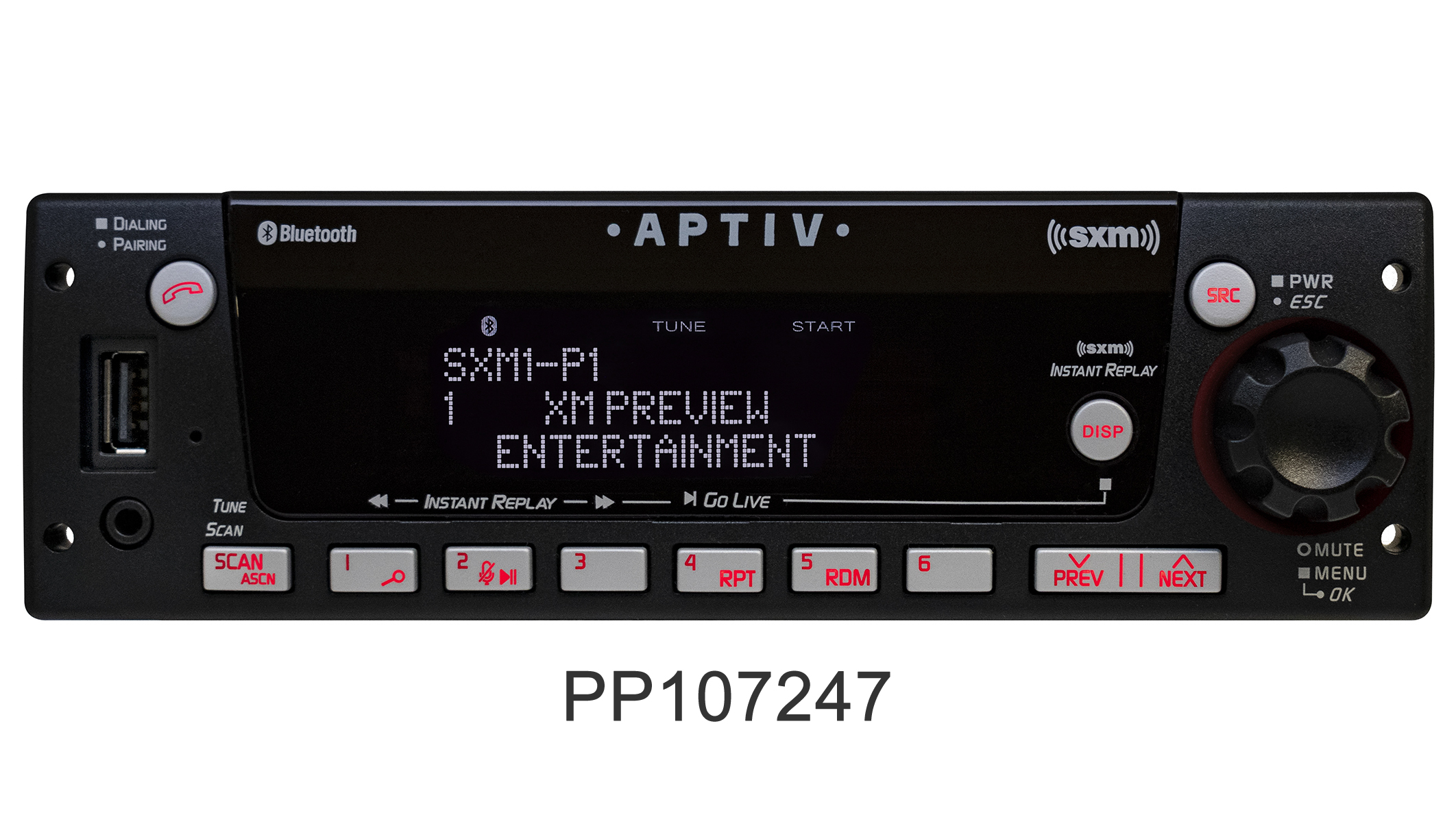 (image for) Heavy Duty AM/FM/WB with Bluetooth, SiriusXM Tuner, Front USB and 3.5mm Inputs
