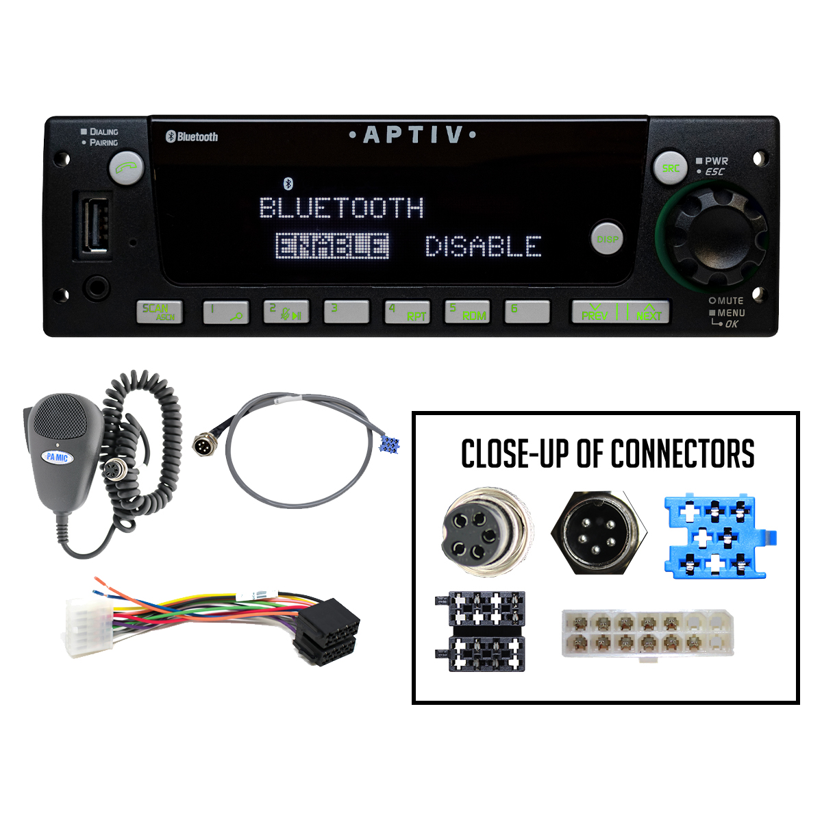 (image for) VOLVO Heavy Duty AM/FM/WB with Front Panel USB and Bluetooth
